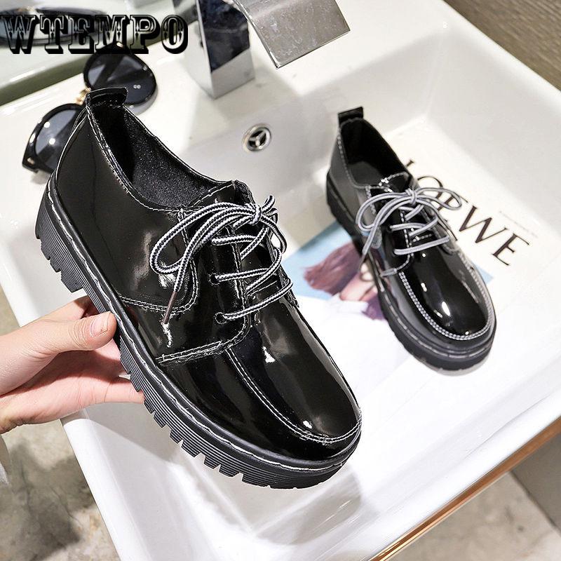 Leather Shoes Woman shoes for Women Flats shoes Big size Ladies Loafers Non-Slip Sturdy Sole