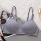 High School Students Pure Cotton Women's Underwear Student Girl Bra Developmental Thin No Steel Ring Shaped Gather Bra
