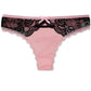 6pcs/set of Pure Cotton Underwear Women T-back Sexy Fashion Plus Size Thong Lace Solid Color Underwear