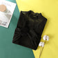 Lace Bottoming Shirt Women's Shirt Long-sleeved Fashion Chic Top Design Sense Mesh Stitching Inner Wear Blusas Cortas Sexy