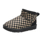 Autumn and Winter Snow Boots Women's Thickened Fleece Waterproof and Non-slip Cotton Shoes