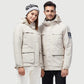 Men's and Women's Outdoor Jackets Winter Waterproof and Windproof White Duck Down Jacket Ski Mountaineering Two-piece Jacket