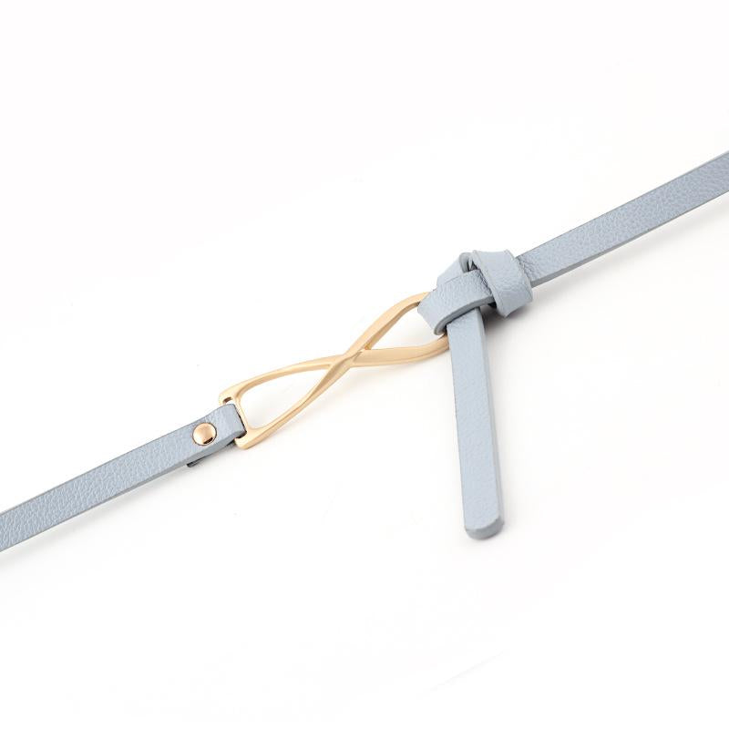 Double-sided Knotted Belt Ladies Fashion Small Belt Thin Belt Multi-color Belt
