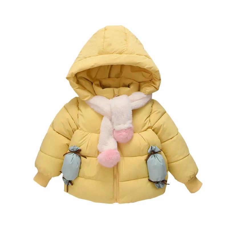 Winter Clothing Plus Fleece Warm Cotton Coat Thickened Plus Fleece Windproof Winter Padded Jacket