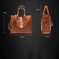 Leather Texture Handbag Fashion Handbag Wild Lady Shoulder Bag Big Bag Soft Leather Ladies Bag