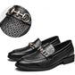 Slip on Formal Dress Shoes for Man Leather Men Shoes Summer Hollow Breathable Oxfords Man Casual Shoes