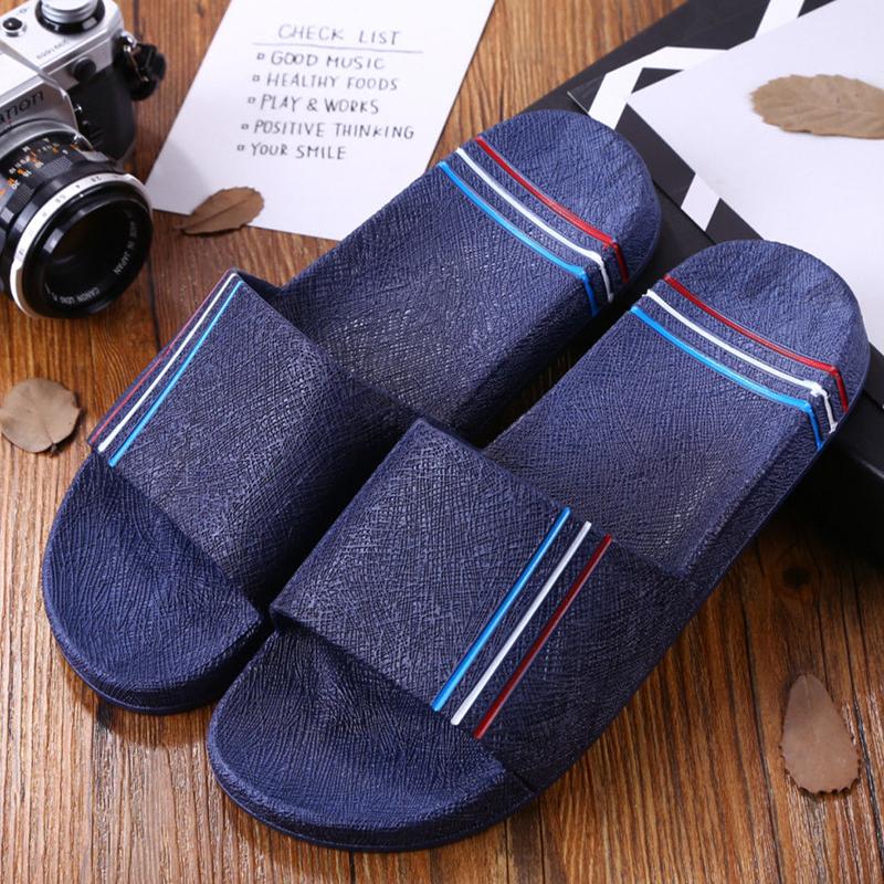Summer Korean Home Bathroom Slippers Indoor and Outdoor Couples Non-slip Soft Bottom Extra Large Size Sandals and Slippers for Men and Women
