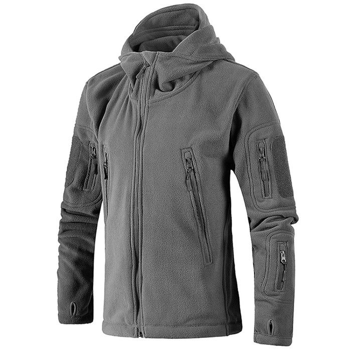Outdoor Autumn and Winter Cold-proof Cardigan Jacket Fleece Plus Size Sports Leisure Top Couple Fleece Jacket