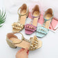 Children's Roman Shoes  Girls' Sandals  Fashion High-heeled Korean Version  Big Children's Soft-soled Little Girl Princess Shoes