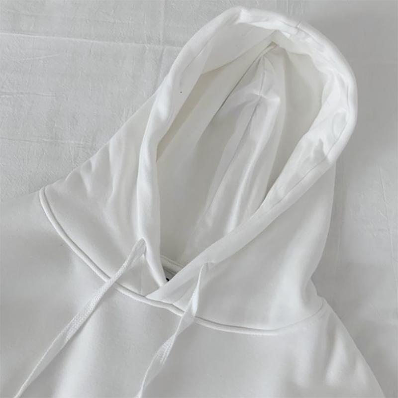 Hooded Sweater Men's Hooded Loose Wild Autumn and Winter Pullover Sweater Hong Kong Style Solid Color Plus Velvet Thick Knitwear Hoodie Sweatshirts