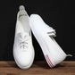 Female Leather White Shoes Spring and Summer Female Students Flat Bottom Shoes Casual Shoes White Shoes Walking Tall Shoes