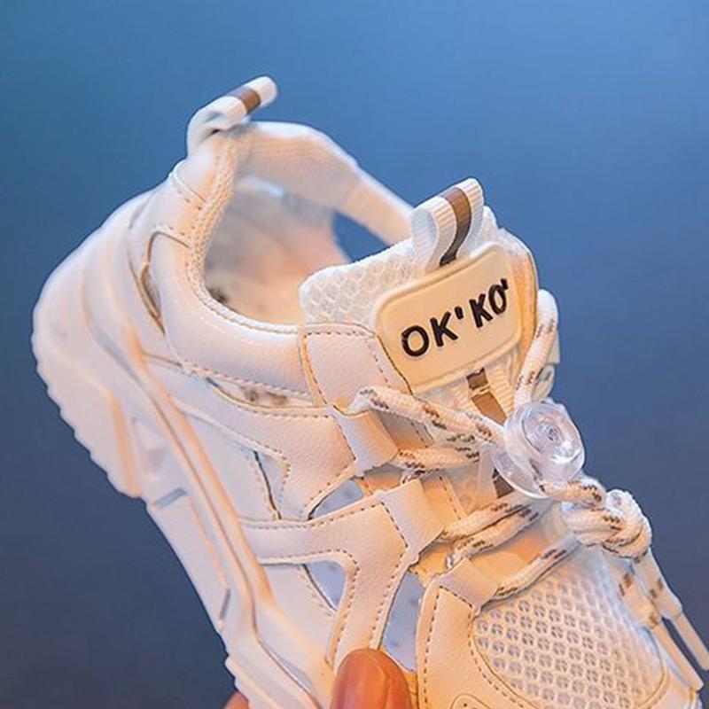 2021 Girls Casual Shoes Light Mesh Sneakers Kids Summer Children Autumn Tenis Cute Sport Cartoon Female Running