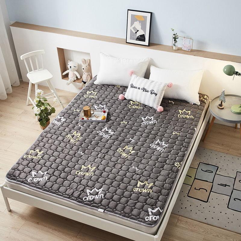 Double-sided Plus Velvet Soft Coral Velvet Mattress Thicker Breathable Household Double Bed Mattress with Washable Tatami Mattress