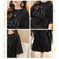 Shiny Sequins Women summer Dress Girl Loose O-Neck short Sleeve Casual Long T-shirt Dress Loose