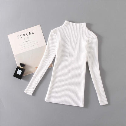 Kids Girls Knitted Sweater Spring Autumn Winter Baby Turtleneck Long Sweater for Teen Girl Wear Warm Clothing