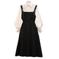 Two-piece Single/large Size Women's Spring  Autumn Suit Women's Fashion Shirt Covering Belly Slimming Dress Women