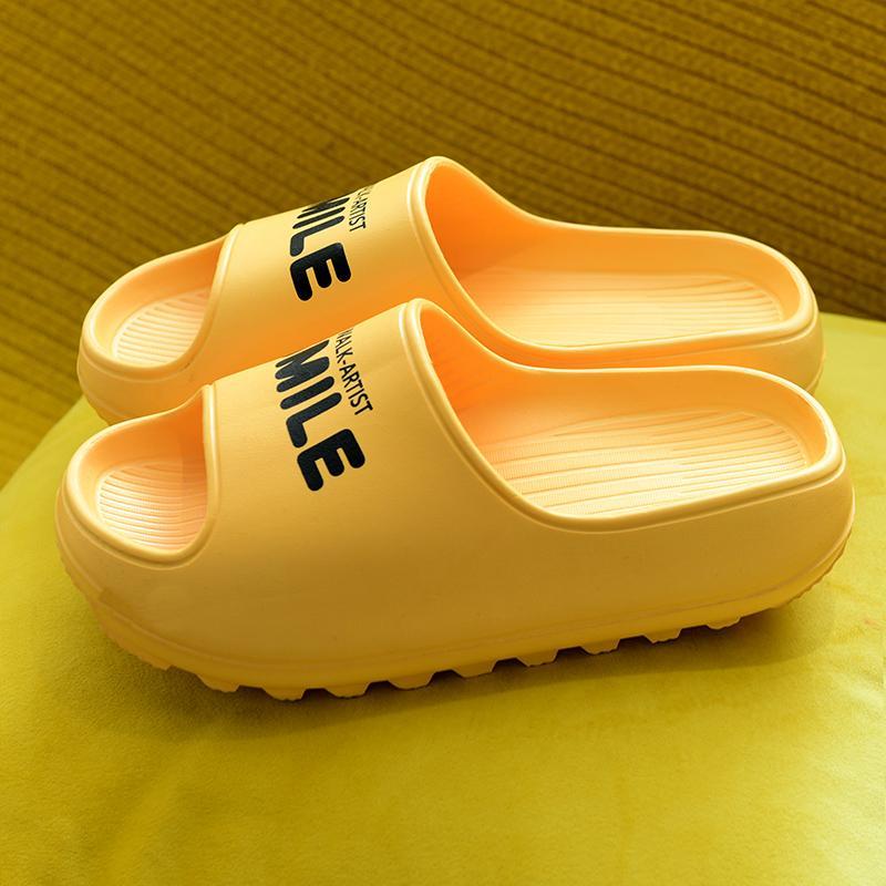 Soft Thick-soled Summer Massage Slippers Not Smelly Feet Household Couple Sandals and Slippers Deodorant Bathroom Bathing Home Non-slip Flip Flops