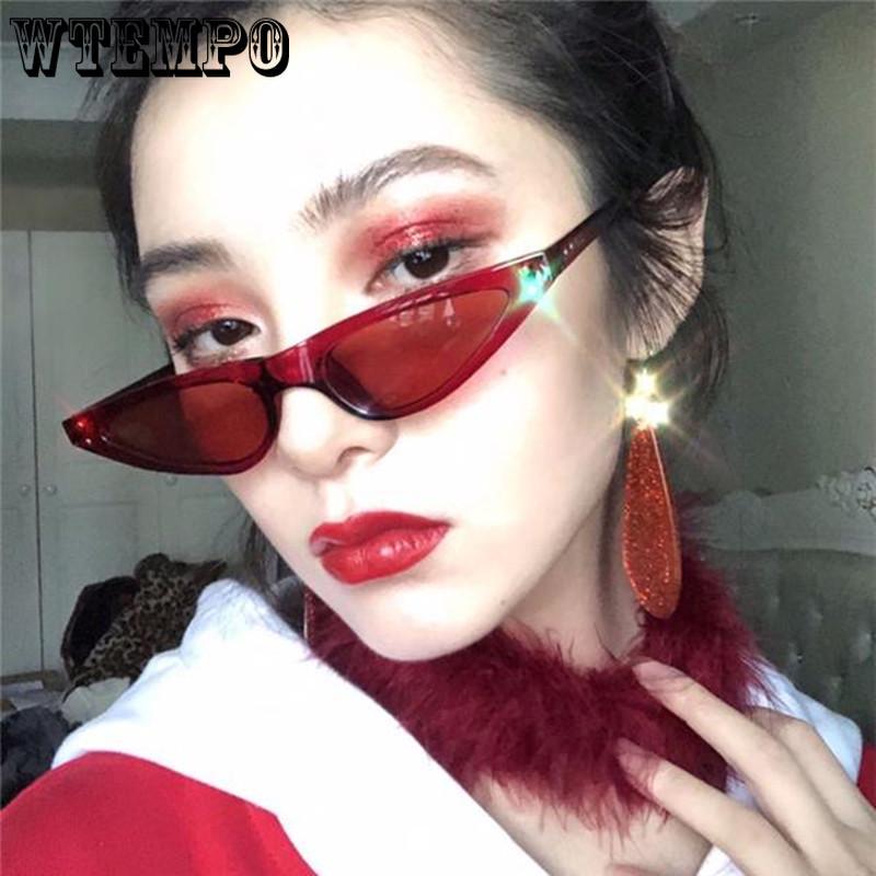 Small Triangle Cat Eye Sunglasses Women Fashion Vintage Cat Eyeglasses Female 2019 Stylish Sun Glass