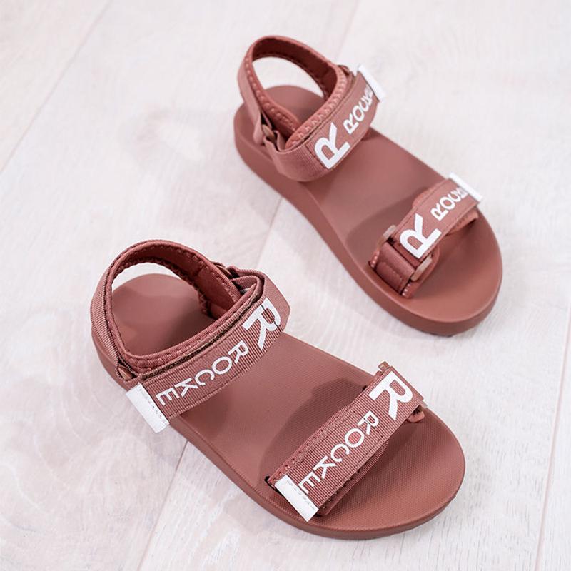 Sandals Female Sports 2020 Summer Velcro Korean Students Wear Wild Flat Beach Shoes Hugh Ins Tide