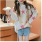 Fashion Knitted Sweater Autumn and Winter Jacquard Round Neck Pullover Sweater Women Loose