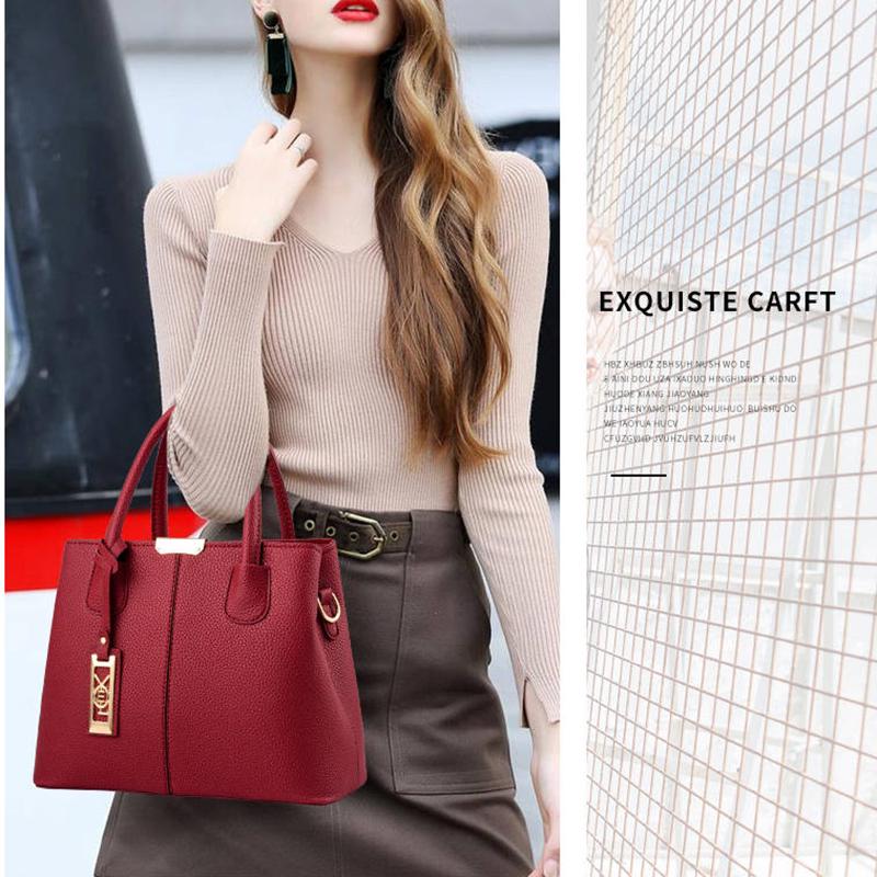 Handbag for Women Leather Laptop Tote Bag Handbag Organiser Storage Umbrella IPAD Insert with Zip