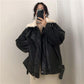 Women's Thick Loose Motorcycle Clothing Fur Collar Leather Women's Fashion Casual Thick Coat