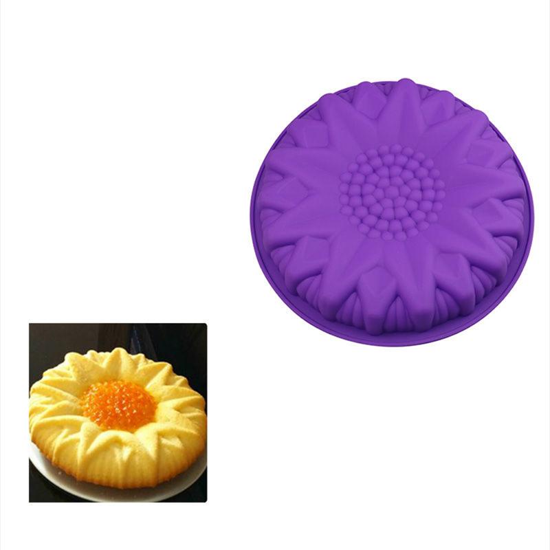 1/3 PCS Silicone Daisy Flower Cake Mold Bread Pan Rose Cake Mold Sunflower Bakery Bread Mold