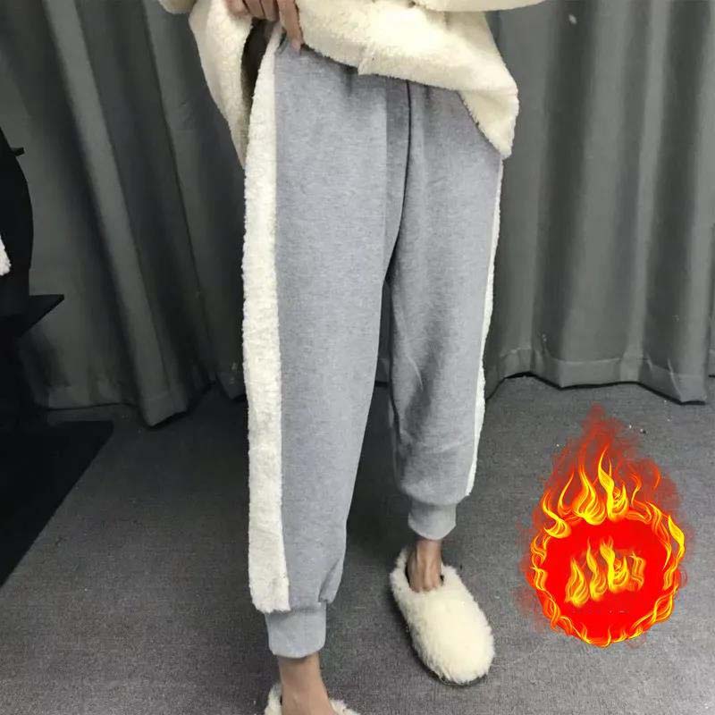 Plus Velvet Thick Trousers Women Autumn and Winter Net Red Small Cashmere Harem Pants Loose Waist Radish Pants Casual Pants