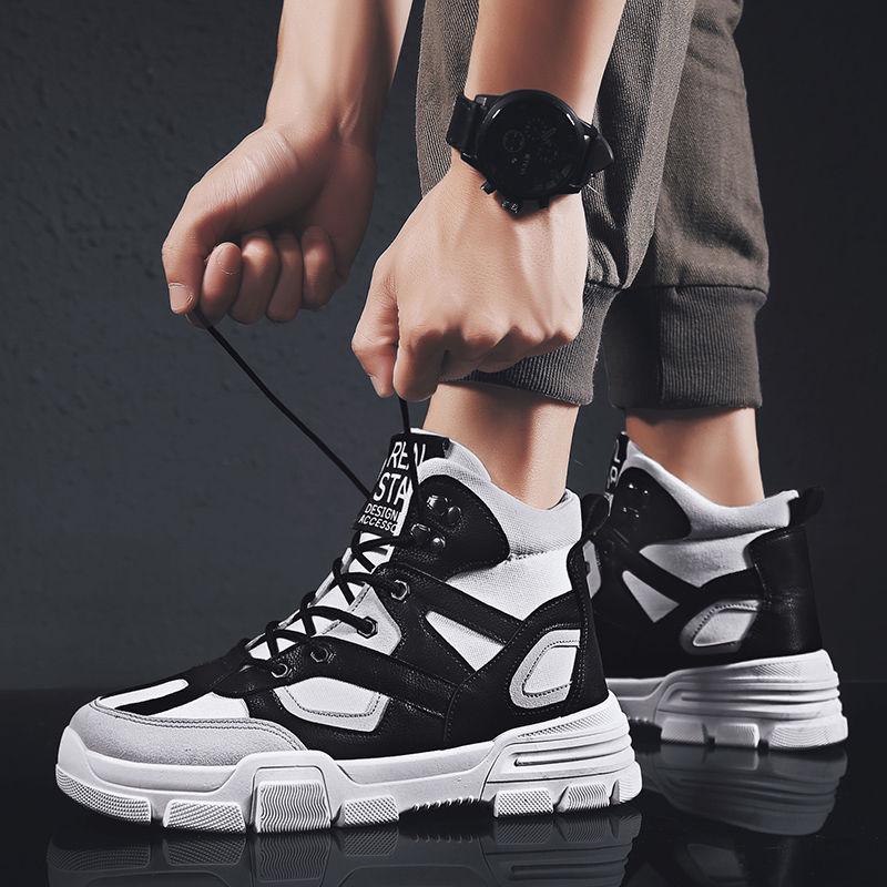 Autumn Winter Martin Boots High-top Booties Men's Desert Boots Lace-up Outdoor Tooling Shoes