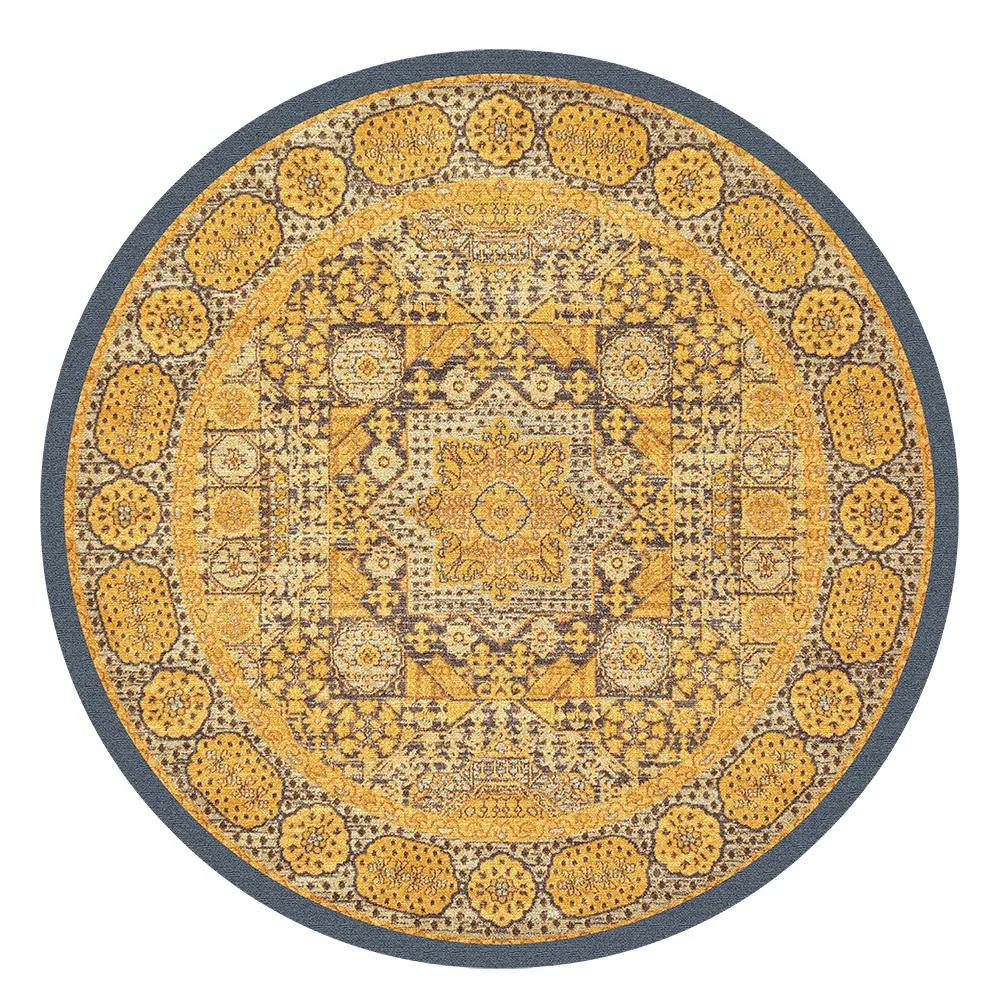 Retro National Style Carpet Round Matmoccan Style Hanging Basket Computer Chair Bedroom Bedside Blanket