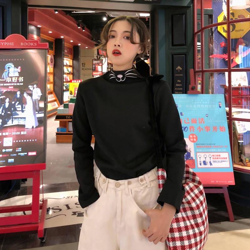 Pofulove Turtleneck Bottoming Shirt Long Winter Plus Velvet Half  Slimming Slimming Slimming