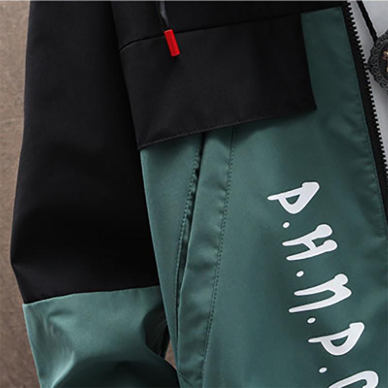 Autumn Men's Jacket Trend Workwear Jacket Youth Top Clothes Casual Hooded Gown