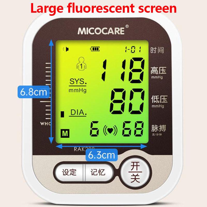 Blood Pressure Monitor Intelligent Voice Sphygmomanometer Electronic Pulse Tester Medical Pressure Meter