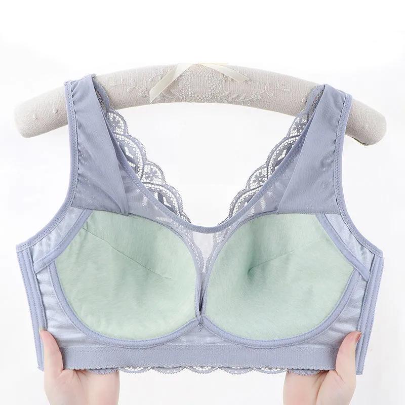 40-50 D E F Thin Sexy Push Up Bra Women Plus Large Big Size Lace Bralette Lingerie Wireless Bra Fashion Underwear Brasieres