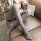 Fake Through Meat Pantyhose Women's Leggings for Women To Wear Winter Plus Velvet Thick Stockings Stewardess Gray To Keep Warm