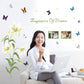 Guihai wall stickers lily flower frame romantic bedroom living room porch decorative wall stickers