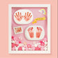 Baby's Hand and Foot Impression Mud Fetal Hair Souvenir Photo Frame Newborn Baby's Hand and Foot Impression Permanent Full Moon Hundred Day Gift