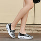 One-pedal Thick-soled Patchwork Canvas Shoes Casual Shoes Ethnic Wind Swaying Shoes Lazy Shoes Cloth Shoes Mother Shoes