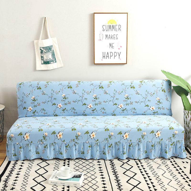 Folding Armless Sofa Cover Full Cover Sofa Cushion Sofa Cover Sofa Bed Cover Universal All-inclusive Stretch Sofa Towel