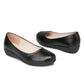 Women's Flat Shoes Leather Shoes Work Shoes Work Professional Flight Attendant Flat Shoes Comfortable Nurse Shoes Soft Bottom Mother Shoes