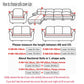 Solid Colors Slipcovers Plush Thicken Sofa Cover 1/2/3/4 Seats L Shape Recliner Protector Cover Set