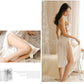 Silk Deep V Halter Strap Lace Dress Sexy Pajamas Female Simulation Silk Strap Dress