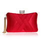Pleated Satin Women's Clutch Bag Shoulder Bag Ladies Elegance Luxury Wedding Evening Banquet Rhinestones Tassel