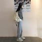 Winter Retro Plus Velvet Casual Sports Pants Women's Tide Ins Korean Version of Loose and Thin Students Beamed Harlan Pants