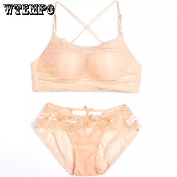 Women Lace Transparent Intimate Lingerie Bralette Bra Set Underwear PantySet Lingerie Underwear