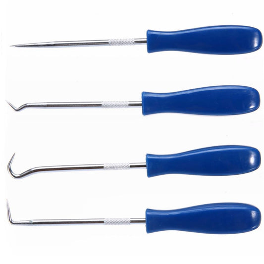 4pcs Auto Car Pick and Hook Set O Ring Oil Seal Gasket Puller Remover Craft Hand Tool