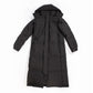 Down Jacket Winter Ladies Fashion Korean Thick Warmth Super Long Over-the-knee Plus Size Cotton Jacket
