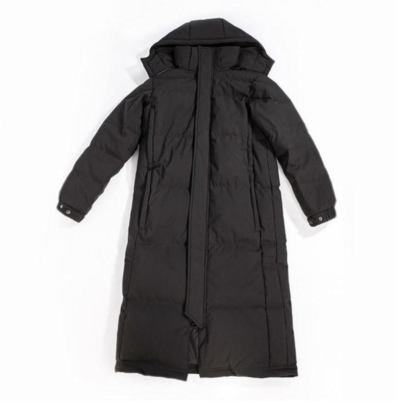 Down Jacket Winter Ladies Fashion Korean Thick Warmth Super Long Over-the-knee Plus Size Cotton Jacket