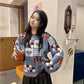 Autumn Winter  Women Fashion Sweater Casual Knitting Sweater Retro Round Neck Pullovers Loose Casual Long Sleeve Sweater
