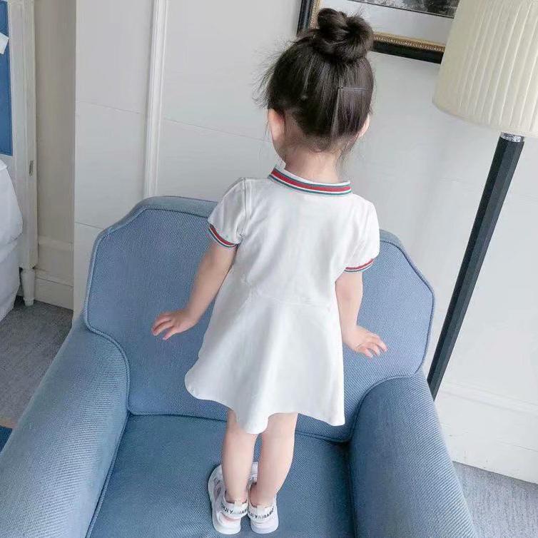 Summer Baby Girls Casual Clothes Dress Cherry Print Short Sleeve Dress Kids Toddler Pageant Dresses
